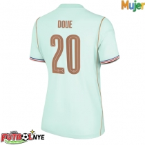 Camiseta Francia Desire Doue #20 Visitante Equipación para mujer Mundial 2026 manga corta